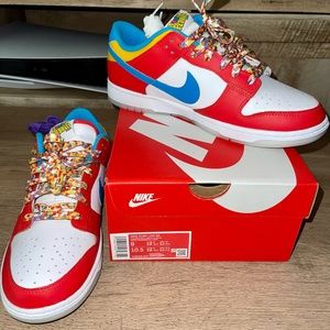 Nike Low Dunk x Lebron James “Fruity Pebbles” collaboration.